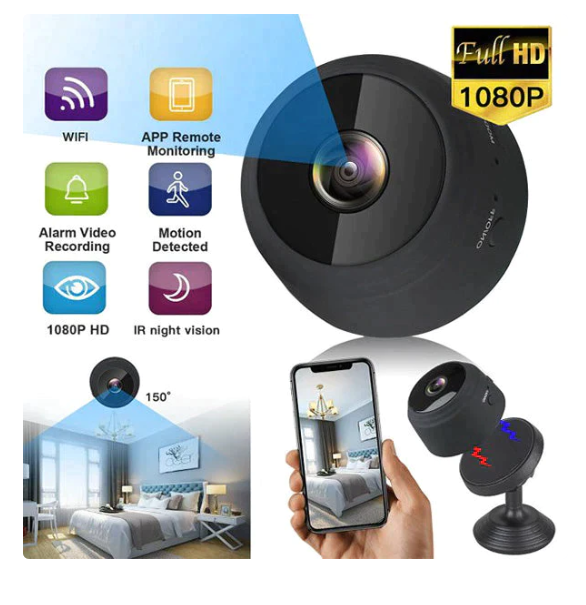 Mini Portable Wireless Security Camera 1080P HD